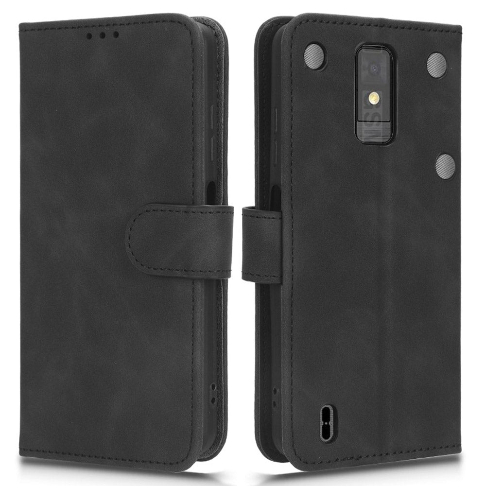 For ZTE Blade A32 PU Leather Phone Case Wallet Skin-touch Feeling Stand Cover Phone Protector For ZTE Blade A32 PU Leather Phone Case Wallet Skin-touch Feeling Stand Cover Phone Protector